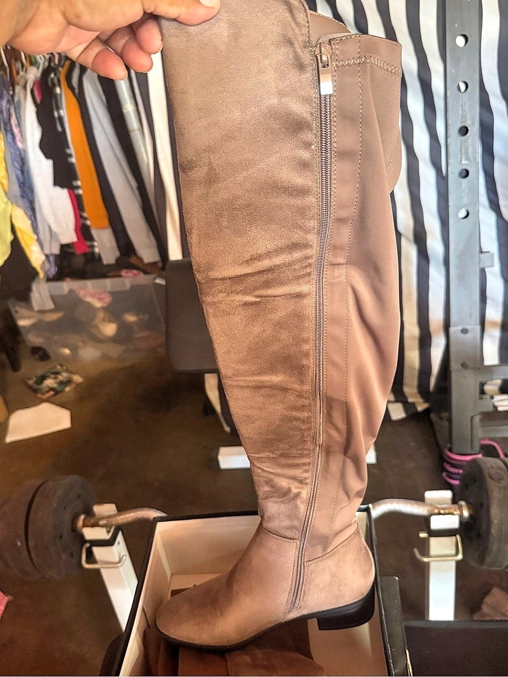 fashion Nova Sperry 8 Over-the-Knee Boots Brown US 9 Like New